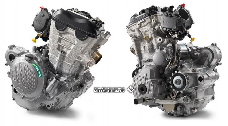 4-актные двигатели KTM EXC-F 250 и 350 поколения 2017 года