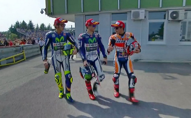 MotoGP, Гран-При Чехии 2015 года: тройка призеров - в той же последовательности, как стартовали