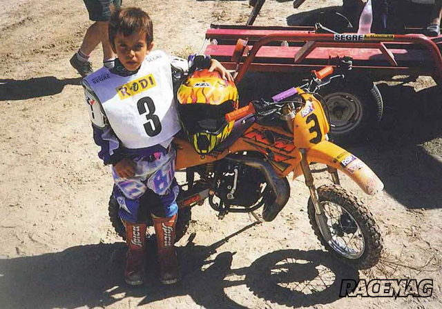 5-летний Марк Маркес в мотокроссе