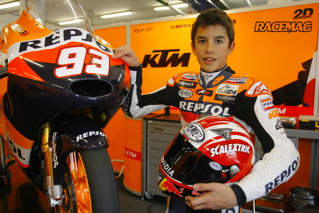 Маркес и его знаменитый номер 93 на заводском мотоцикле KTM