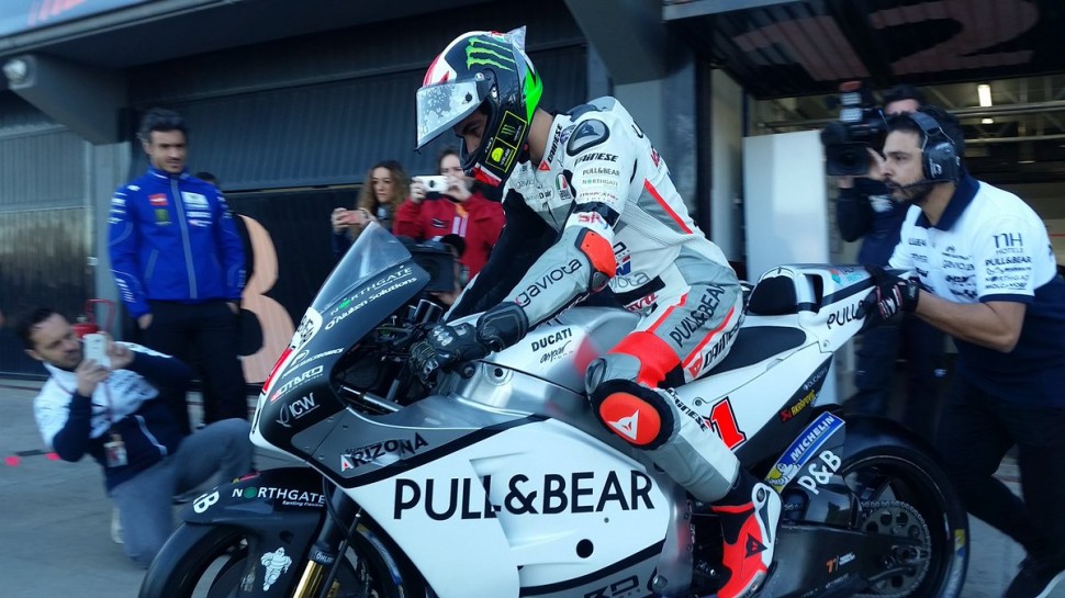 Франческо Баньяя впервые в своей жизни сел на прототип из MotoGP