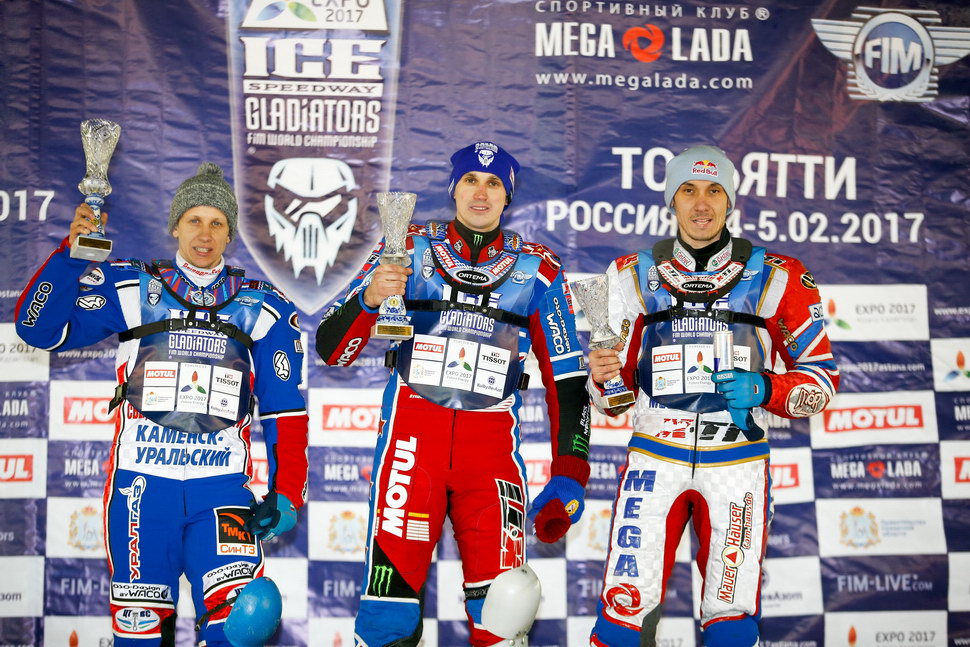 Дмитрий Колтаков вышел в лидеры ЛЧМ по мотогонкам на льду после этапа в Тольятти