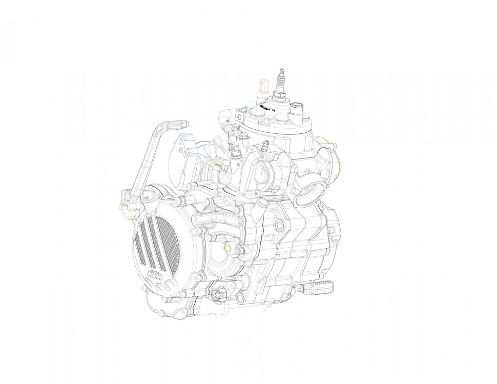 Новый 2-тактный двигатель KTM с инжектором для эндуро серии EXC
