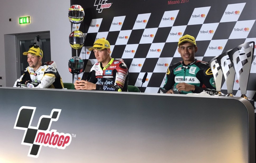 Пресс-конференция с призерами Гран-При Сан-Марино, Moto2