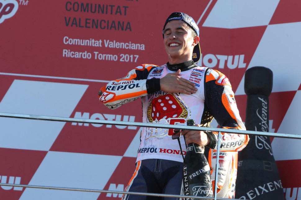 Марк Маркес стал 6-кратным чемпионом мира, 4-кратным чемпионом MotoGP с Repsol Honda в 2017 году