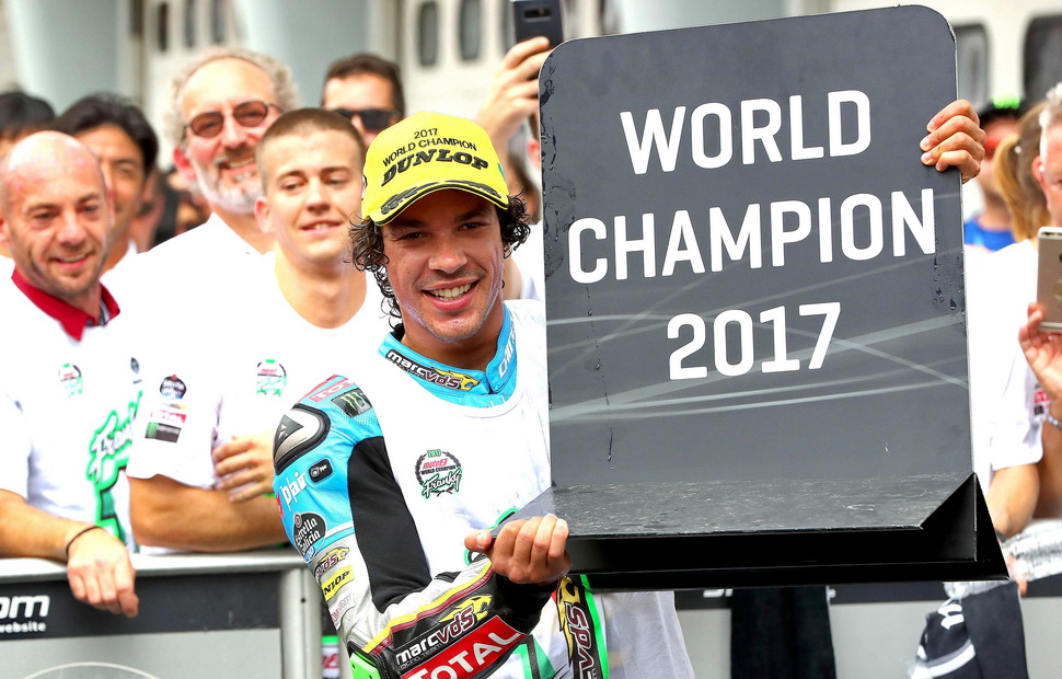 Франко Морбиделли, чемпион мира Moto2 сезона 2017 года, новобранец Marc VDS Honda в MotoGP