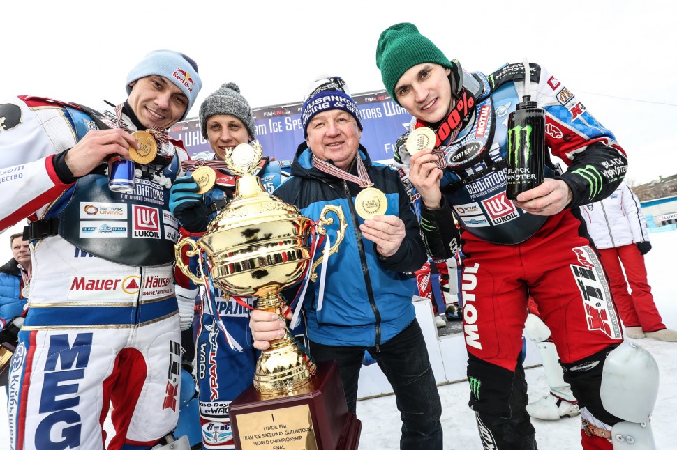 36-е золото в копилке сборной России по мотогонкам на льду за 40-летнюю истории чемпионата FIM