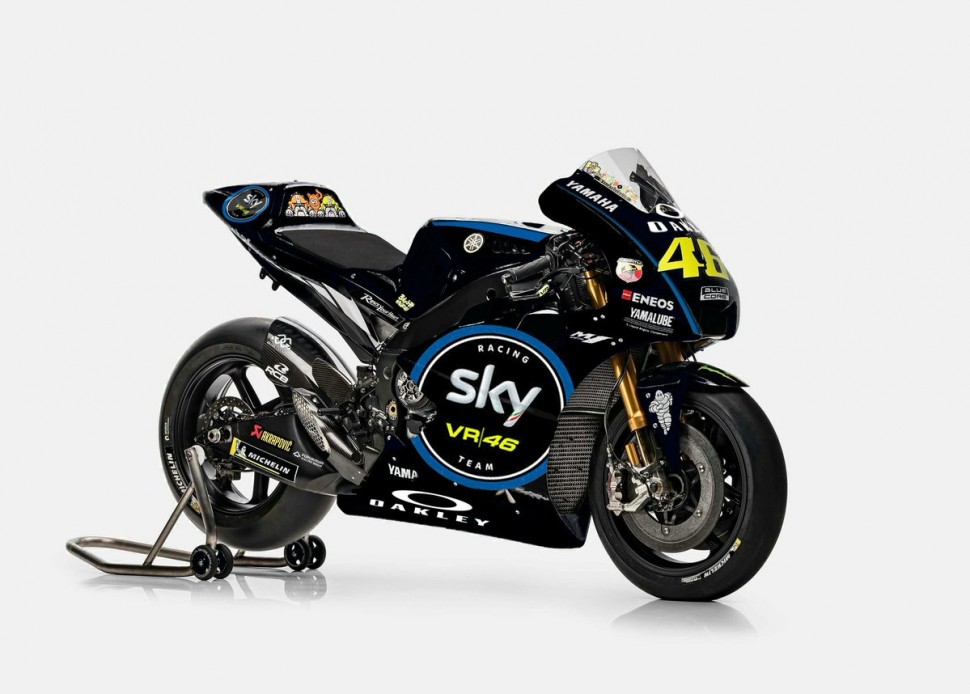 Sky Racing Team VR46 Yamaha Валентино Росси в MotoGP мог бы выглядеть вот так, например. Конечно же, это фотошоп. До поры.