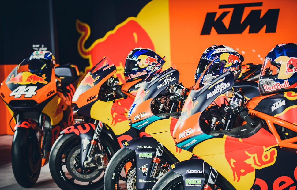 Прототипы KTM представлены во всех гоночных классах MotoGP, включая Red Bull Rookies Cup