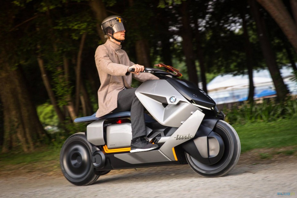 Прототип BMW Concept Link - электроскутер, который в будущем может стать электромотоциклом
