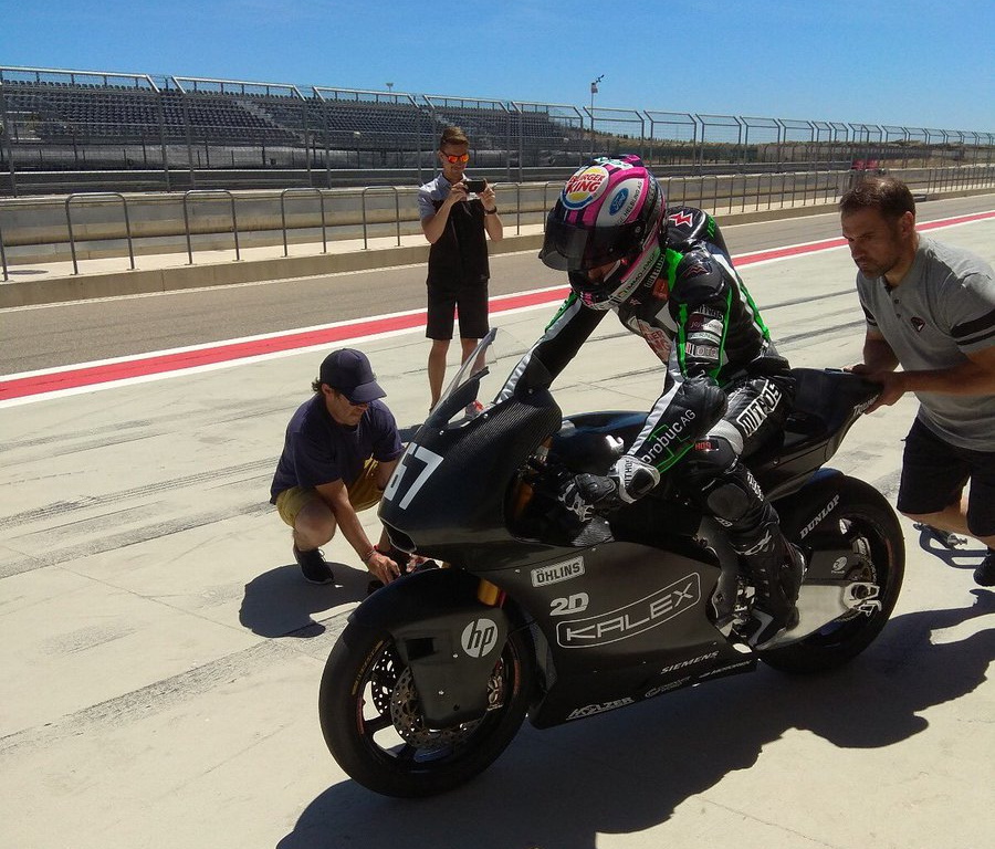 Прототип Kalex Triumph Йеско Раффина на тестах Moto2 в Арагоне