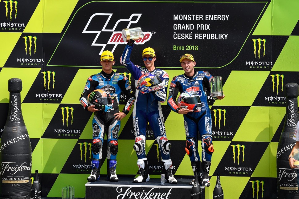 Подиум Гран-При Чехии, Moto3