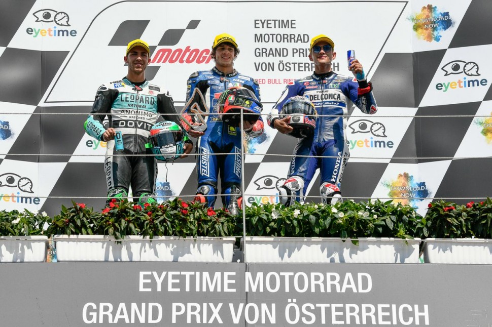 Подиум Гран-При Австрии, Moto3