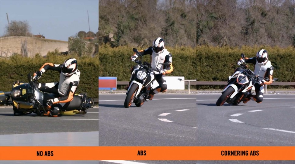 Коротко об использовании АБС на мотоцикле: спасибо, KTM, за отличную картинку!