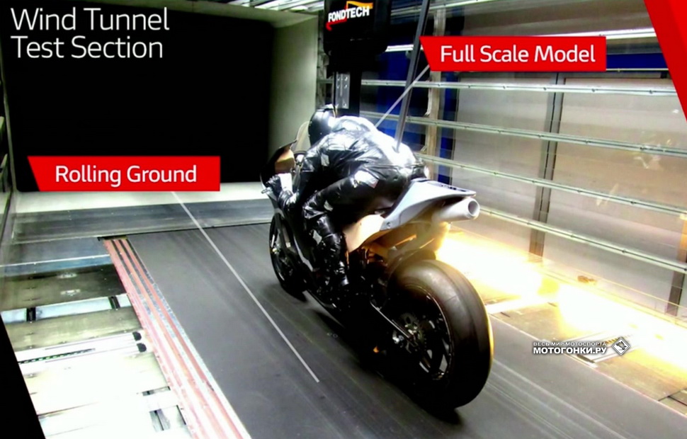Современный аэродинамический 3D-стенд Ducati