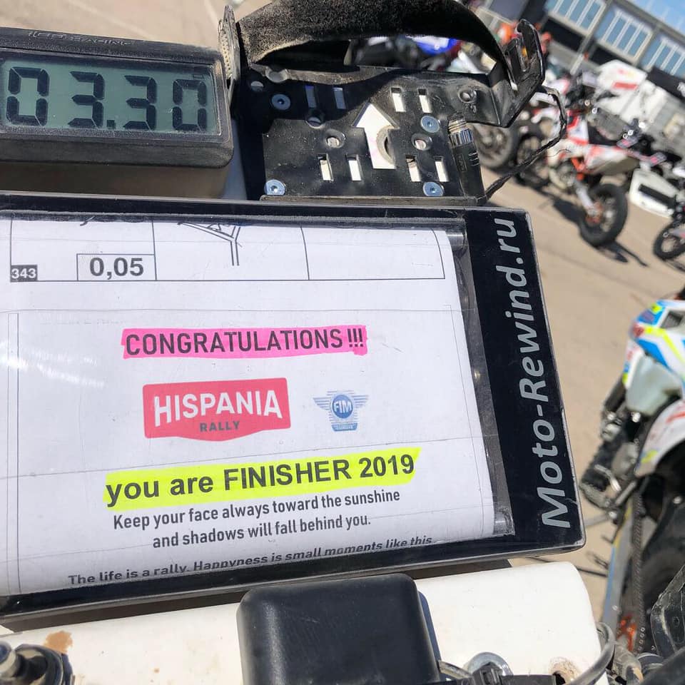 Поздравляем с финишем в Hispania Rally 2019!
