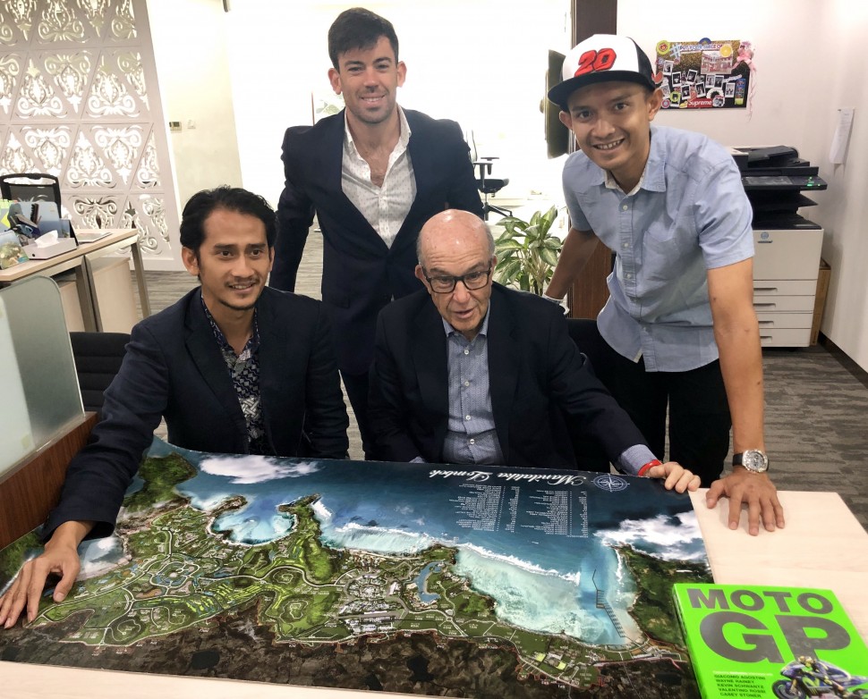 Кармело Эспелета вместе с местными звездами презентовал Президенту Индонезии проект IndonesianGP на острове Ломбок