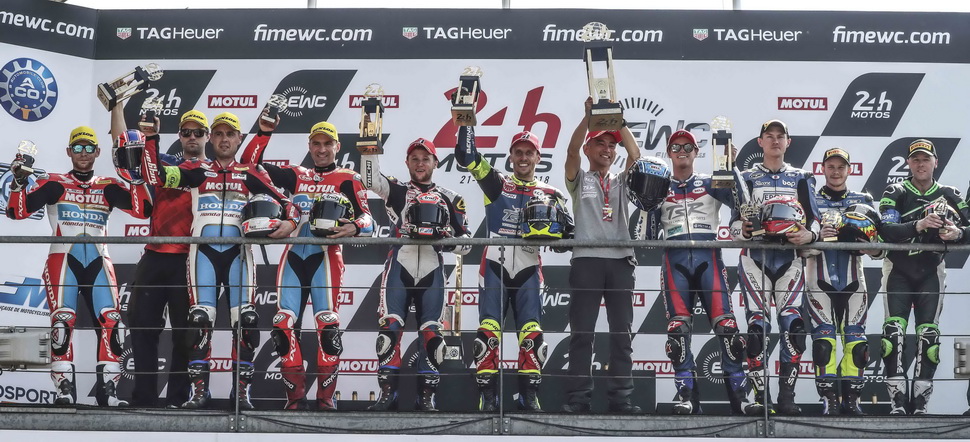 24 Heures Motos: F.C.C. TSR Honda - побеждает, Honda Endurance - 2-я, и WEPOL Racing (penz13) на подиуме!