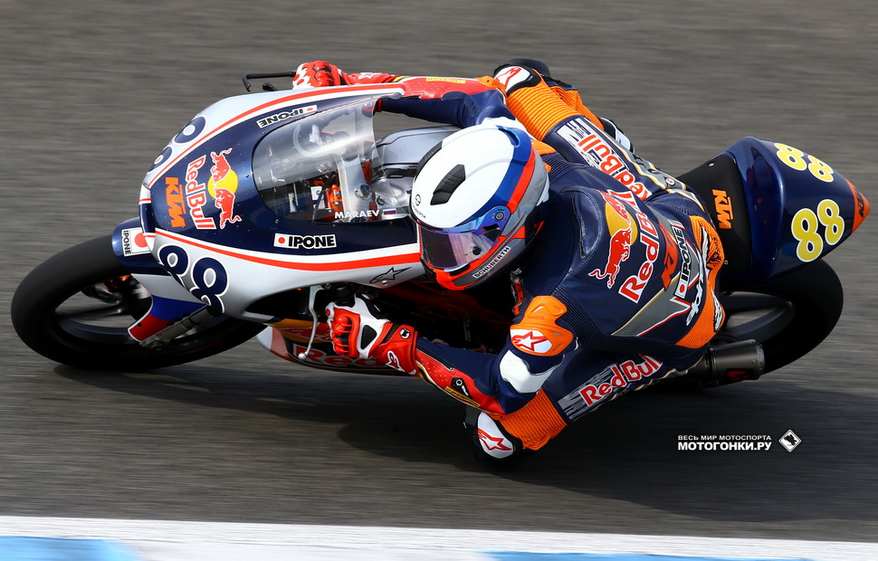 Артём Мараев на тестах Red Bull MotoGP Rookies Cup, Circuito de Jerez