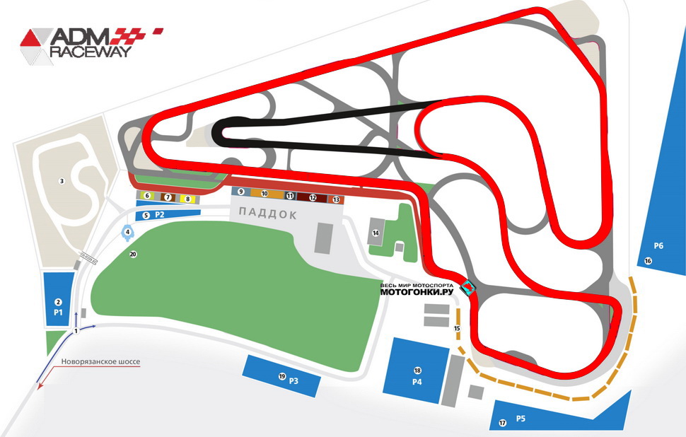 ADM Raceway, конфигурация МФР 2019 года