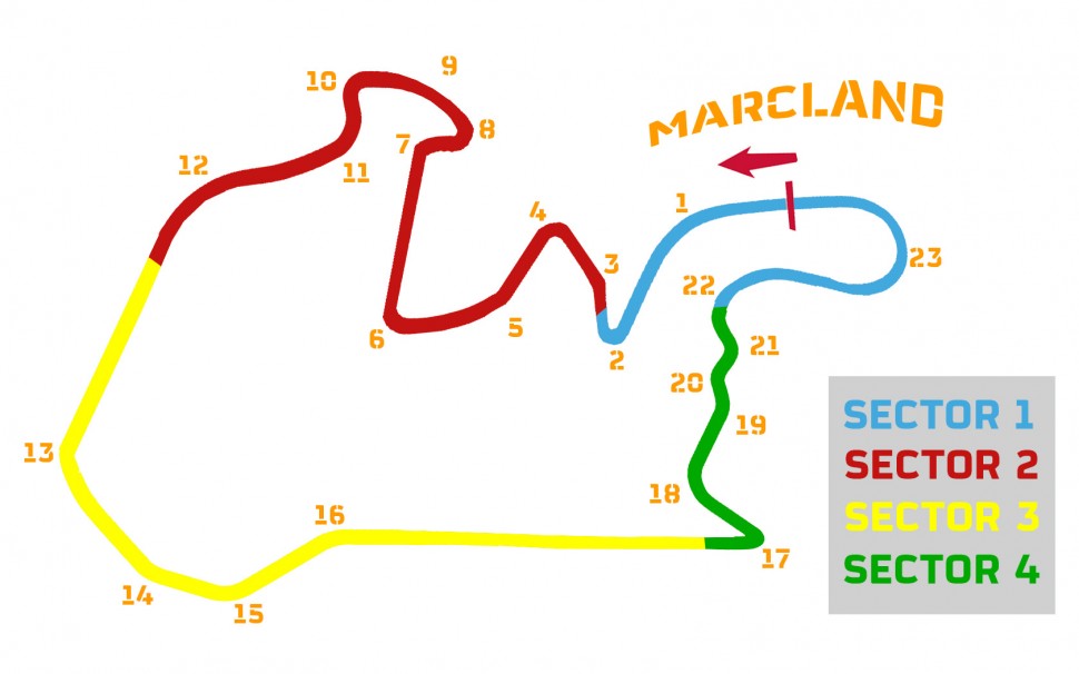 Marcland - идеальный автодром имени Марка Маркеса, нарисованный им самим