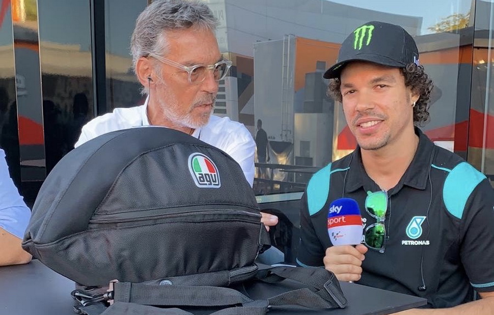 Франко Морбиделли представил в Мизано особый шлем для Гран-При Сан-Марино