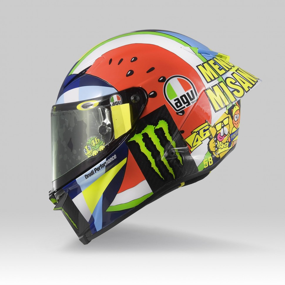 Новый особый шлем Валентино Росси для Гран-При Сан-Марино 2019 - Piadina