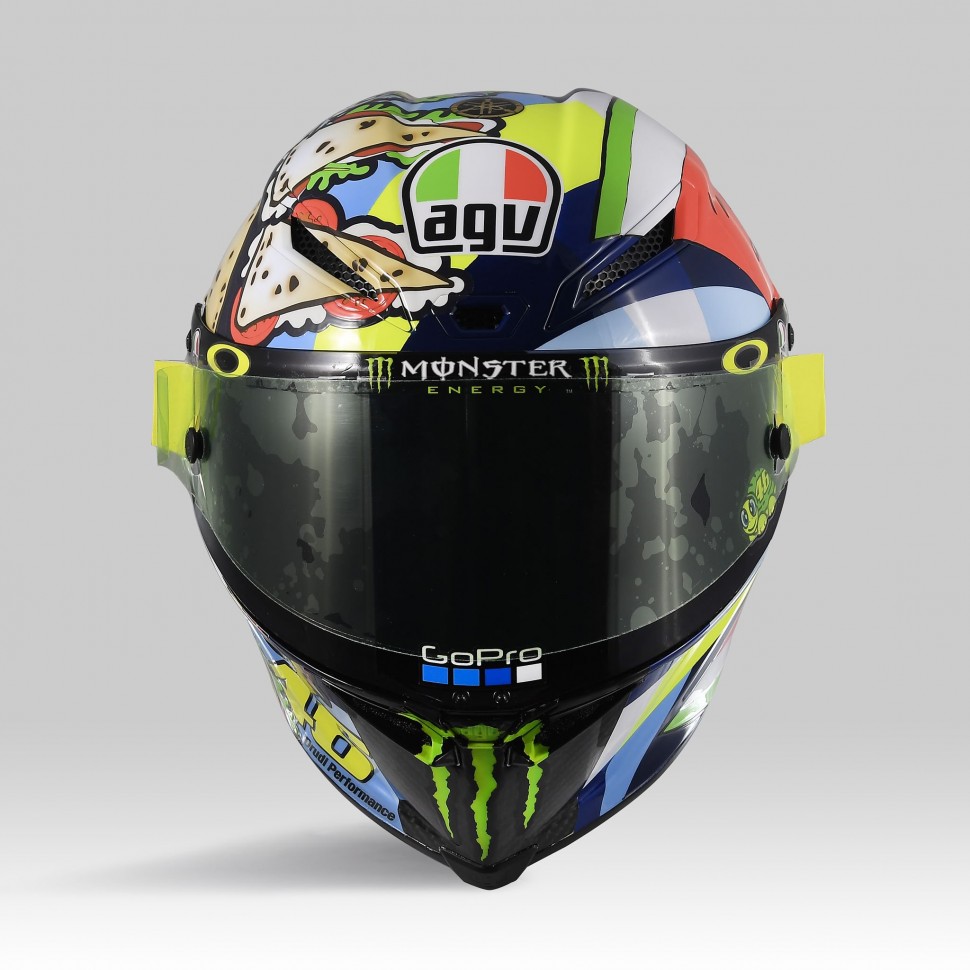 Новый особый шлем Валентино Росси для Гран-При Сан-Марино 2019 - Piadina