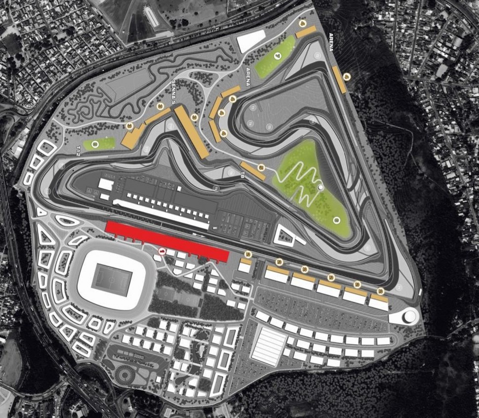 План Rio Motorpark в Рио-Да-Жанейро
