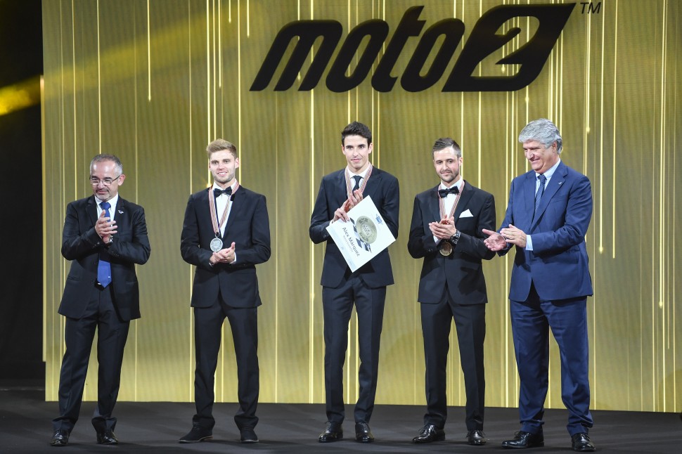 Призеры 2019 года Moto2: Маркес, Биндер, Люти