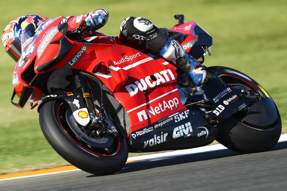 Андреа Довициозо испытал переходной прототип Ducati GP20 с новым шасси