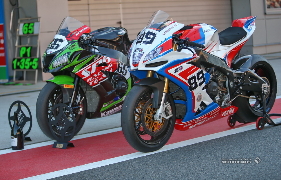 Техника SPB Racing Team: Aprilia RSV4 RF EVO и Kawasaki ZX-10RR SBK