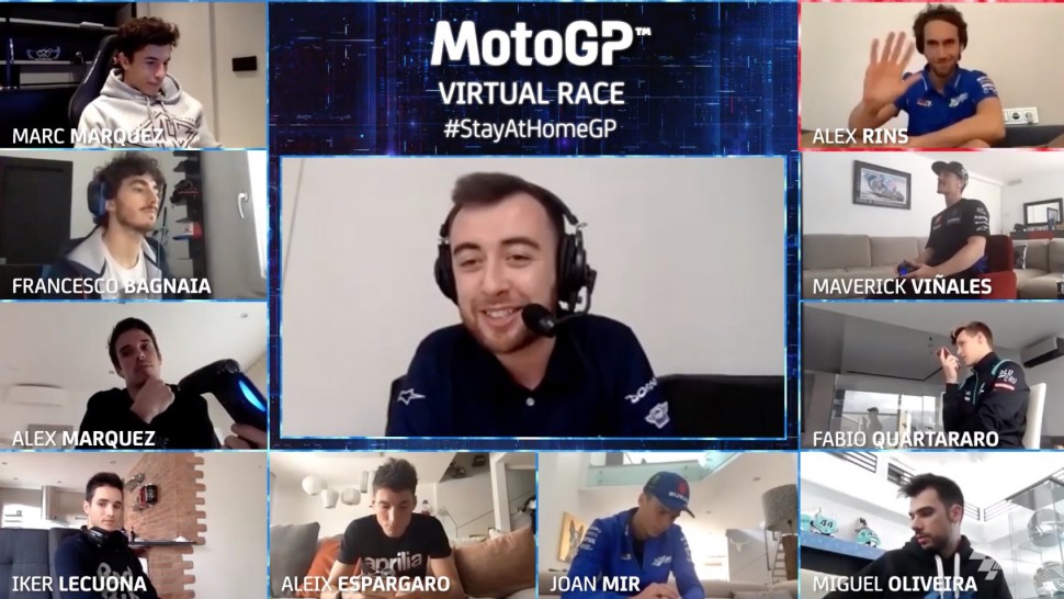 Вид прямой трансляции MotoGP Virtual Race (Mugello)