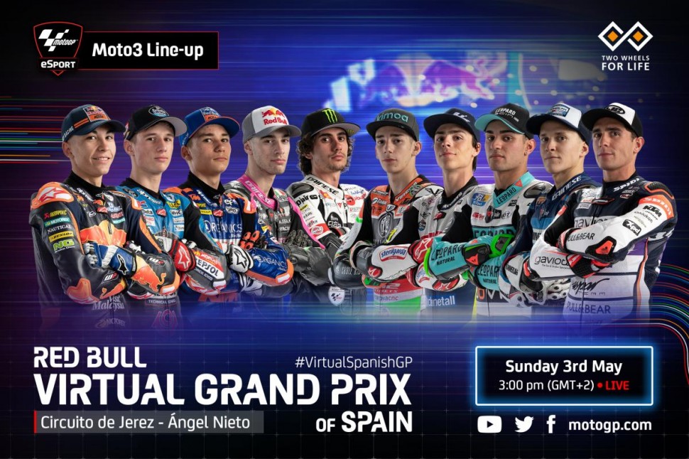 Состав участников Red Bull Virtual Grand Prix of Spain - Moto3
