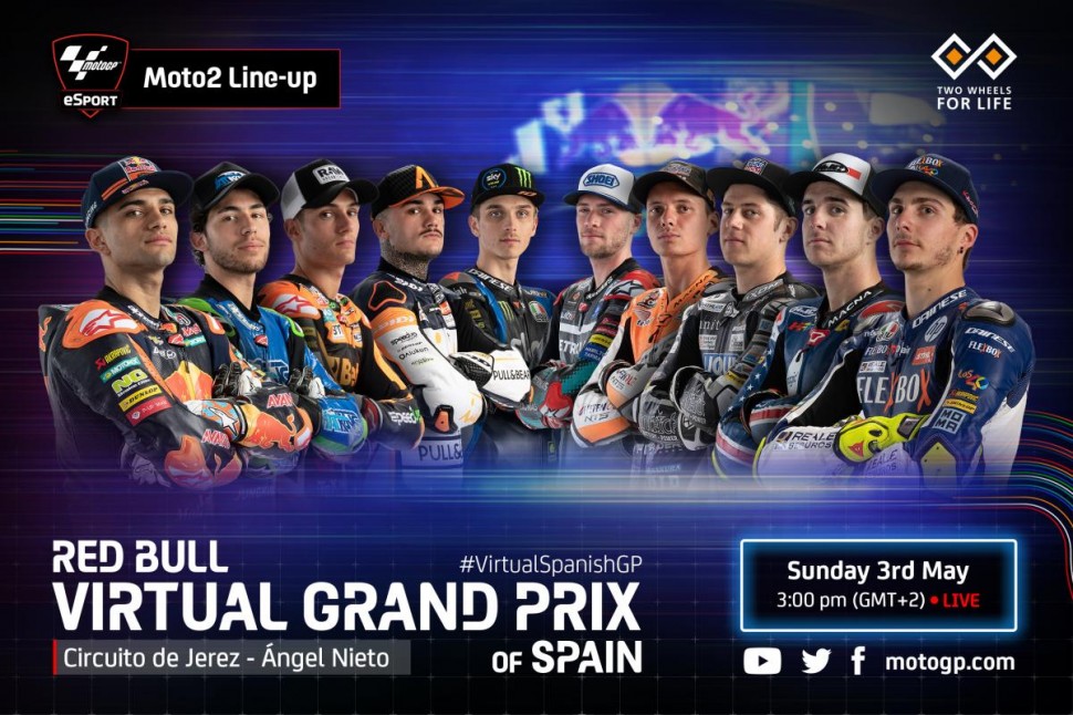 Состав участников Red Bull Virtual Grand Prix of Spain - Moto2