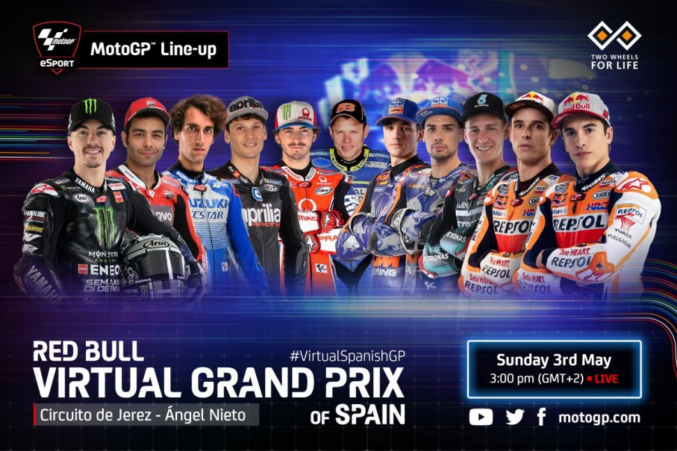 Состав участников Red Bull Virtual Grand Prix of Spain - MotoGP