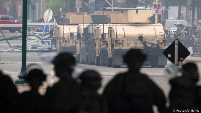 Национальная Гвардия приведена в боевую готовность в Миннеаполисе Фото: Reuters