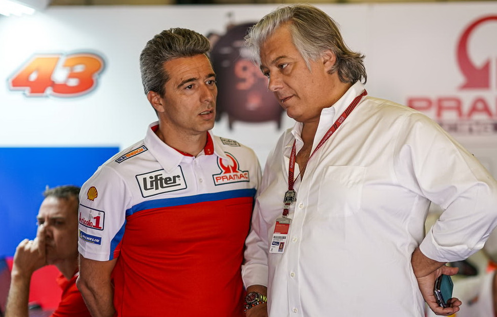 Франческо Гуидотти, менеджер Pramac Racing MotoGP с владельцем команды Паоло Кампиноти