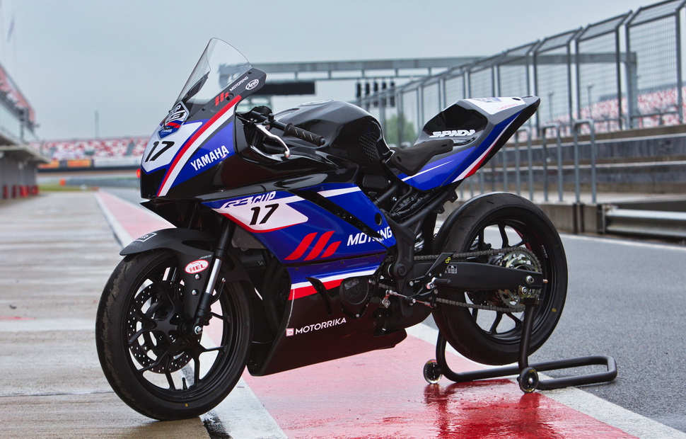 Кубковый Yamaha R3 был представлен в мае на трек-днях на Moscow Raceway