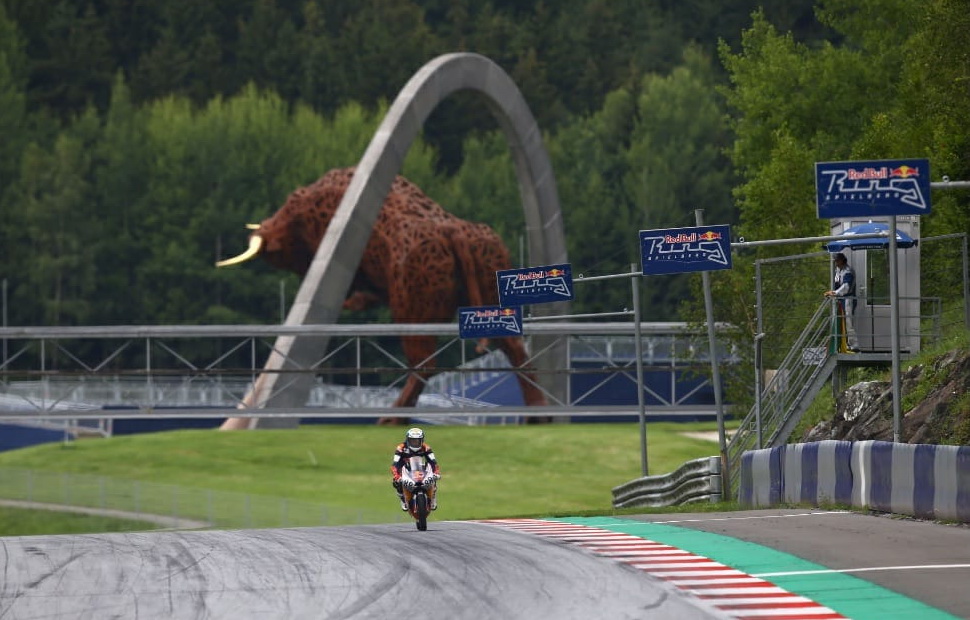 Артем Мараев на тестах Red Bull MotoGP Rookies Cup 2020 в Австрии