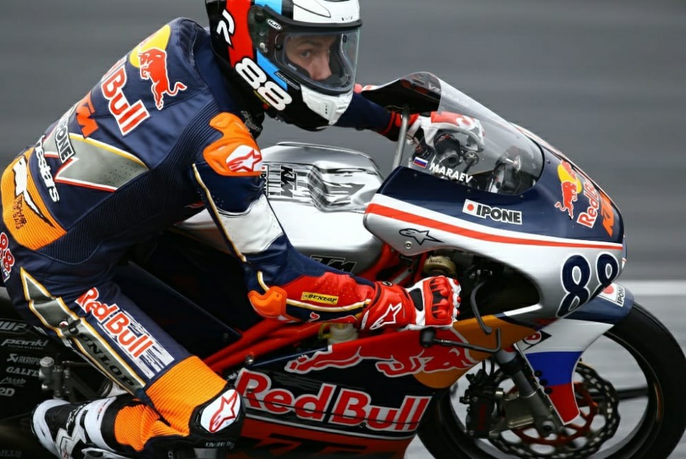 Артем Мараев на тестах Red Bull MotoGP Rookies Cup 2020 в Австрии
