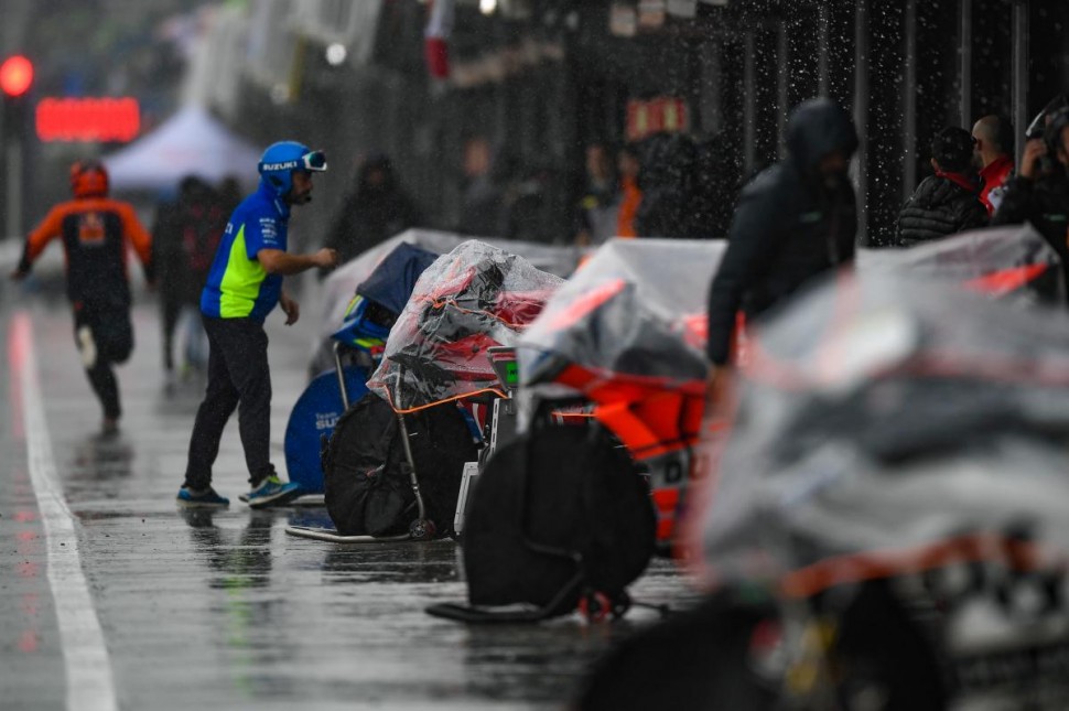 Дождь в Шпильберге может нарушить привычную картину MotoGP, как было в Silverstone