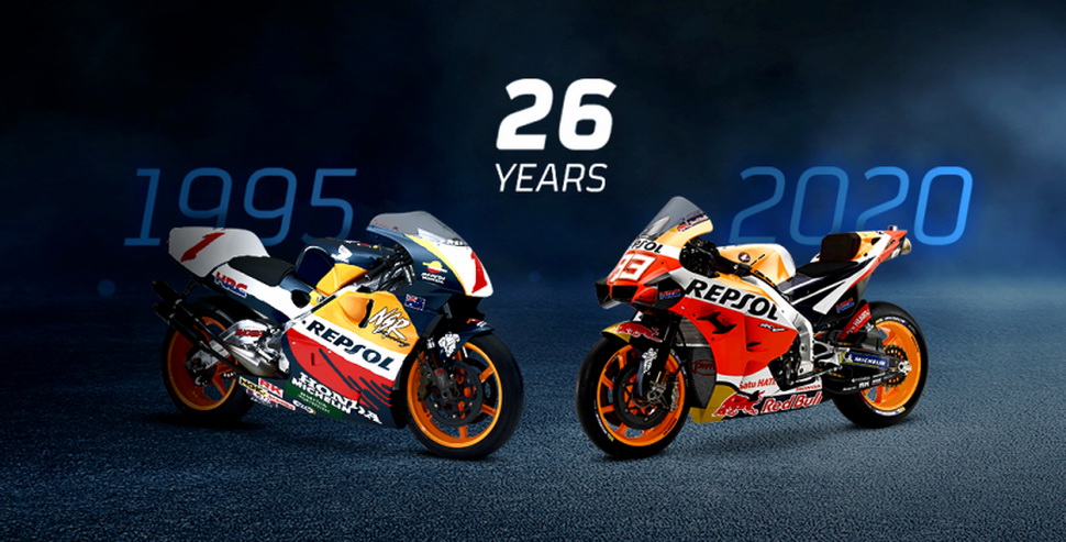 Сезон 2020 года в MotoGP - 26-й в истории отношений Repsol и Honda