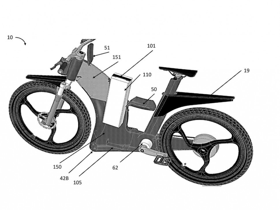 Концепт модульного электромотоцикла Fuell Fllow - версия с центральным мотором и педалями