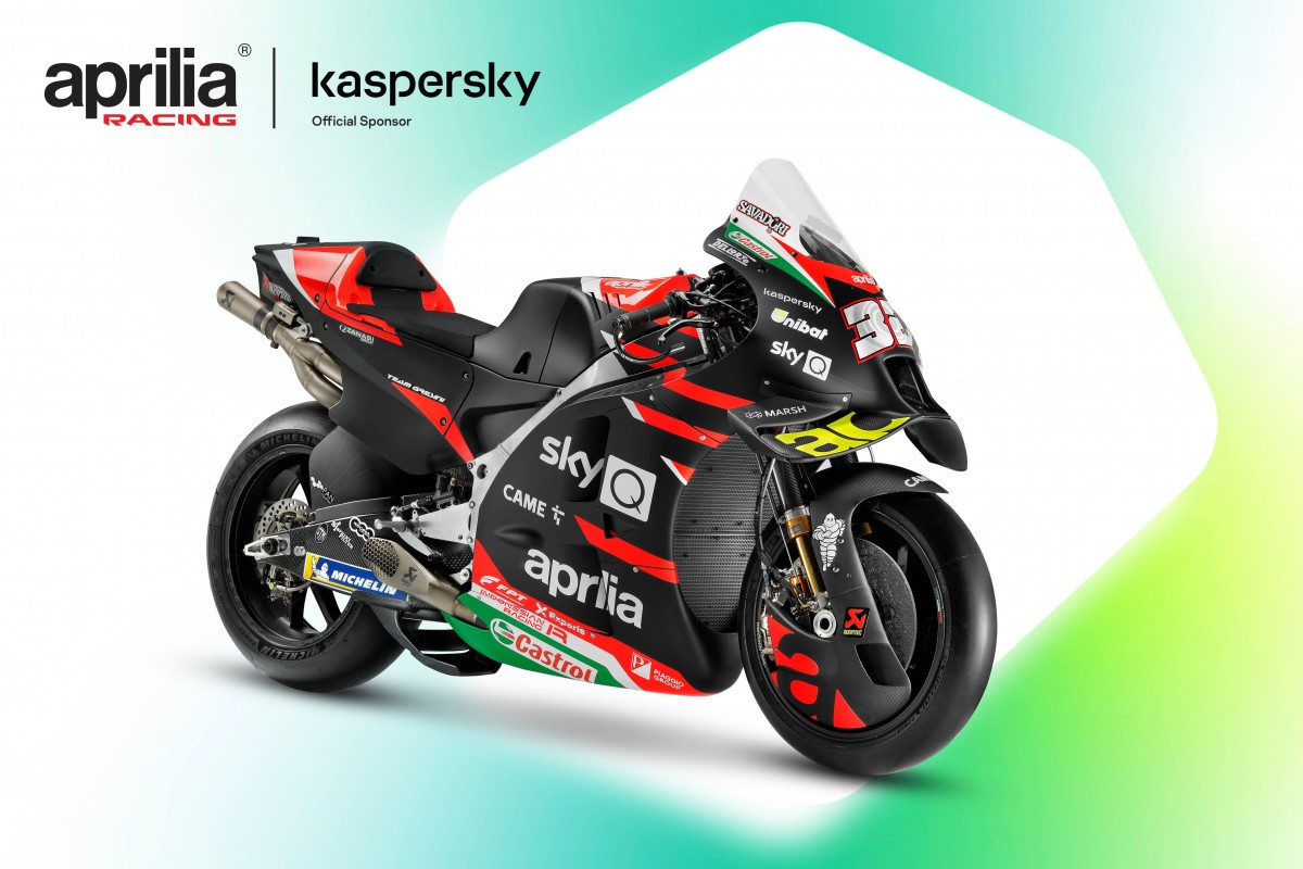 Kaspersky стал официальным спонсором Aprilia Racing в MotoGP