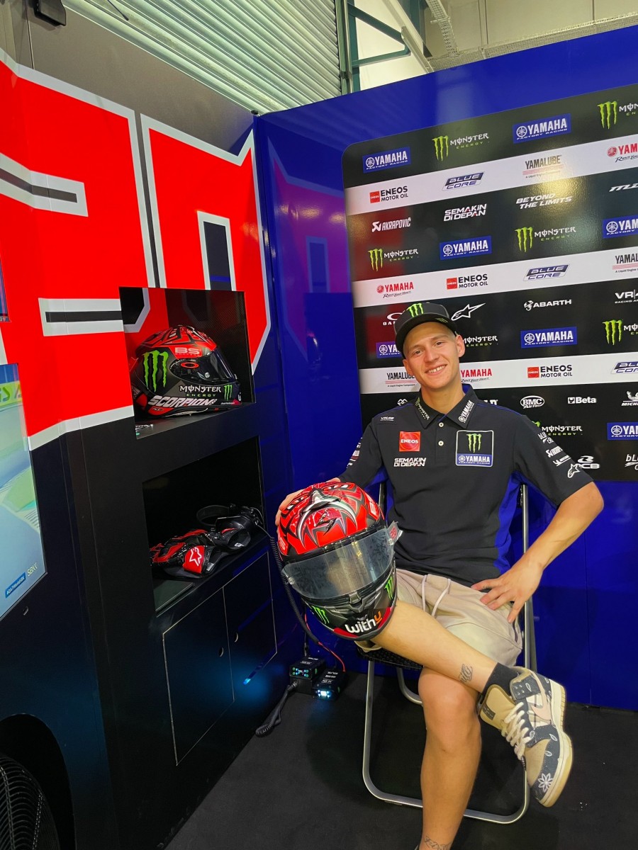 Фабио Куартараро занял позицию в заводском гараже Monster Energy Yamaha MotOGP