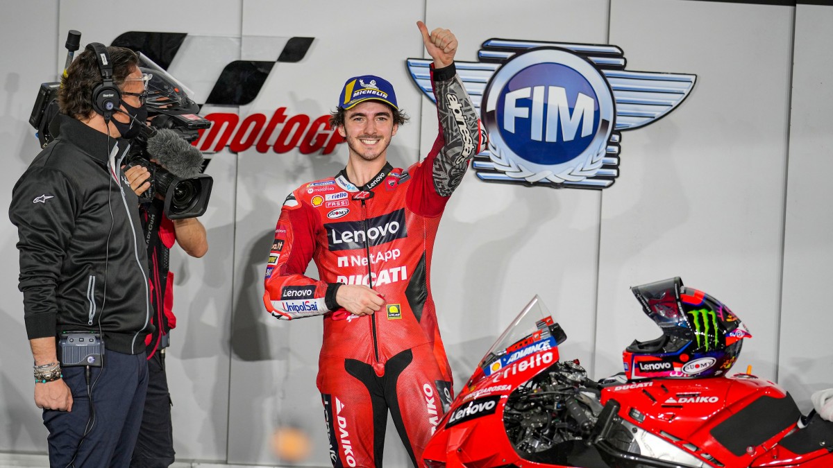 Франческо Баньяя, Ducati Lenovo Team на поул-позиции Гран-При Катара с новым абсолютным рекордом круга