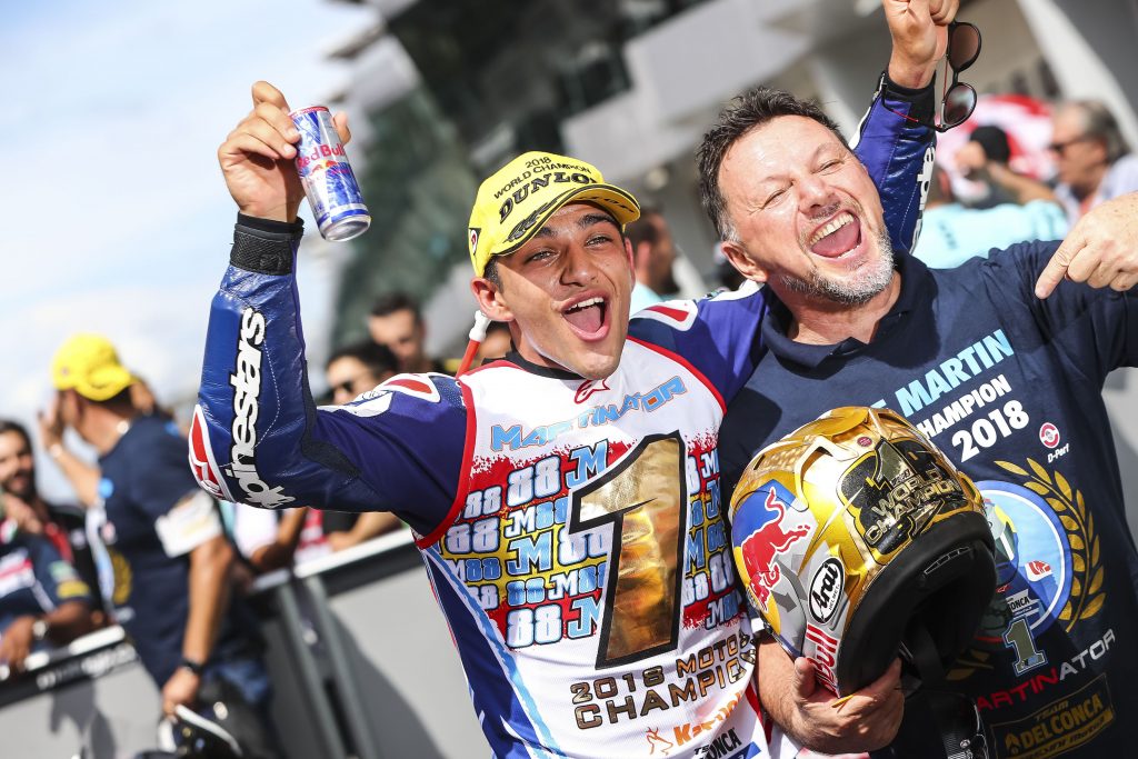 Хорхе Мартин стал чемпионом Moto3 с командой Фаусто Грезини в 2018 году