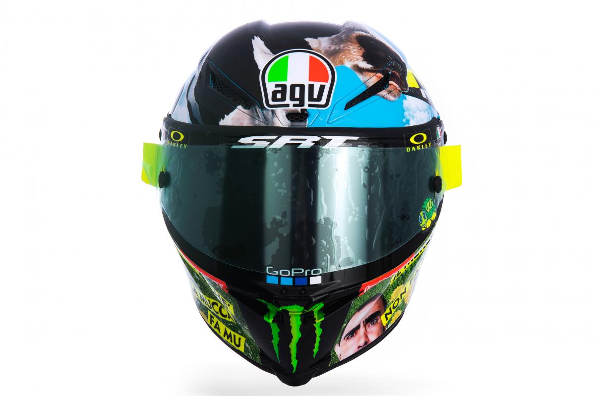 Muuuugello, новый прикольный дизайн шлема Валентино Росси, Гран-При Италии 2021