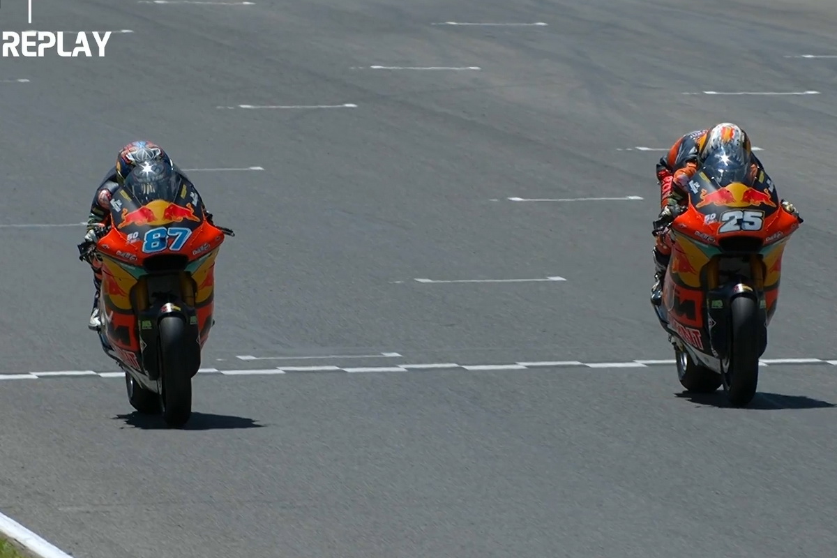 0.014 секунды разделили напарников Red Bull KTM Ajo на финише Гран-При Италии